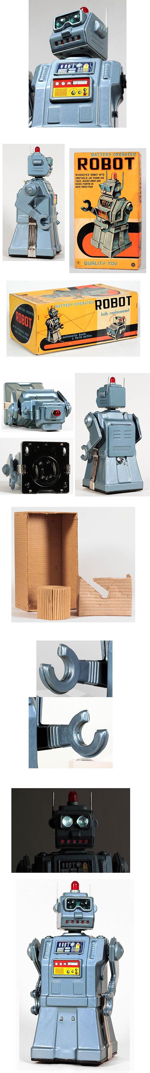 c.1955 Yonezawa, Battery Operated (Directional) Robot in Original Box